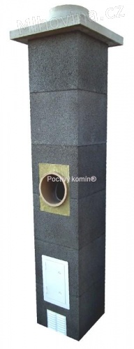 Komín 180mm Universal délka 4m komplet