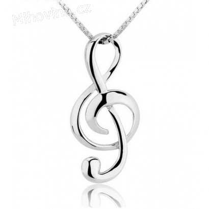 Stříbrný náhrdelník pro milovníky hudby Stříbrný náhrdelník pro milovníky hudby