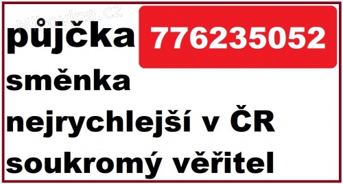 Půjčka ihned bez registru - 776235052