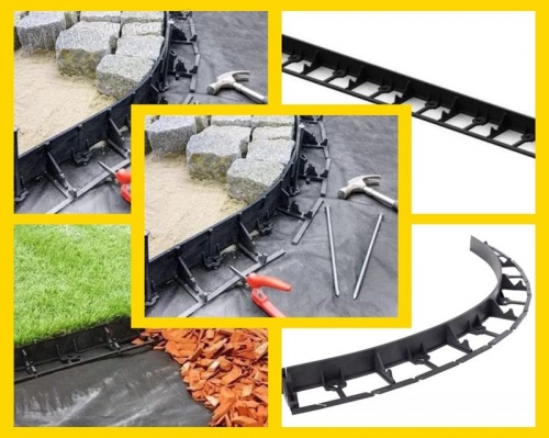 Výrobce Distributor Zahradní neviditelný plastový obrubník 45mm 58mm 78mm x 1m Výrobce Distributor Zahradní neviditelný plastový obrubník 45mm 58mm 78mm x 1m