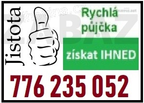 Půjčka ihned bez registru - 776235052