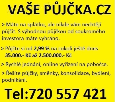 Půjčky, směnky, konsolidace, exekuce 720557421 Půjčky, směnky, konsolidace, exekuce 720557421