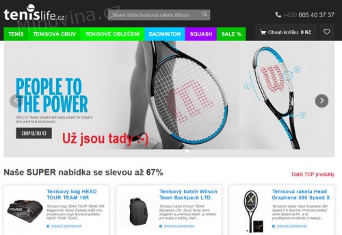 Tenisová prodejna - Tenislife