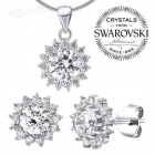 Stříbrná souprava šperků se Swarovski